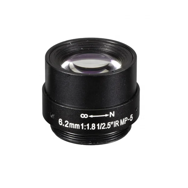 

High Quality 6.2mm Megapixel 1/2.5" Format Low Distortion CS Mount Lens High Quality