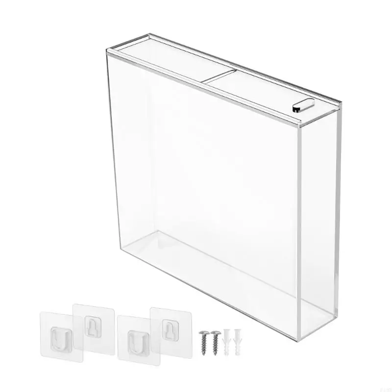 Modern Wall Mount CDs Display Case For Double Triple Disc Jewel Case Acrylic Holder Easy Installation For Indoor F19E