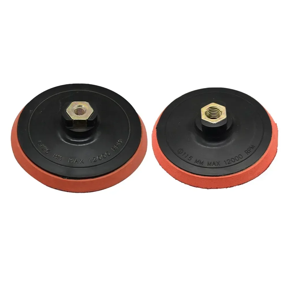 1pc 4.5/5"inch 115/125mm Backing Pad Self-adhesive Hook And Loop Backed Plate Abrasive Disks For Sander Angle Grinder Power Tool