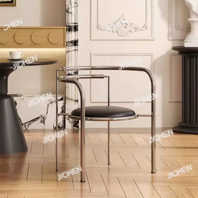 

Кресло для столовой с одной спинкой, креативное, в стиле легкой роскоши, в средневековом стиле, дизайнерское, для гостиной, домашнее