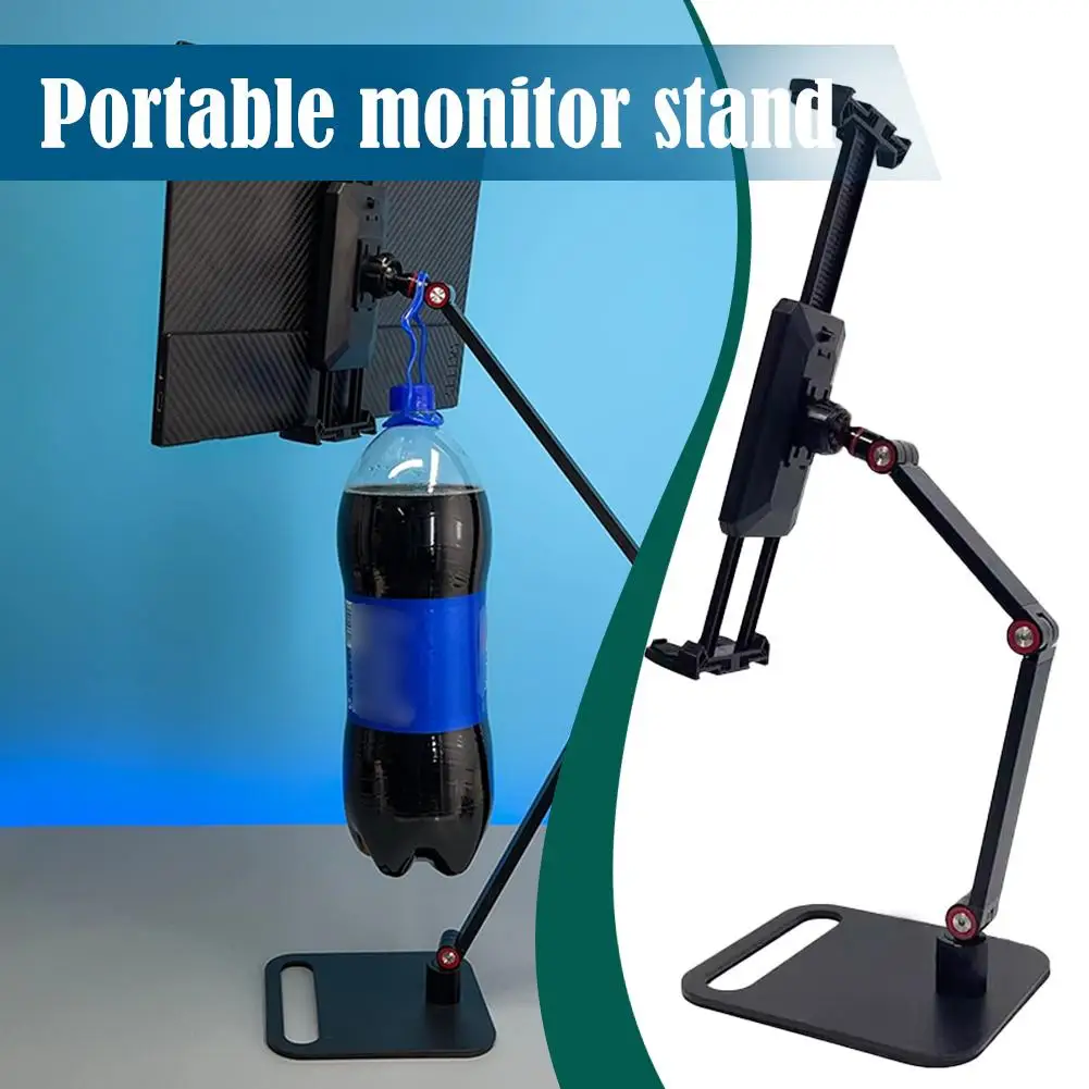 Imagem -04 - Suporte para Monitor Portátil para Tablet Suporte Giratório 360 ° Suporte para Tablet Braçadeira Desktop 18.5 Ajustável Z7n7