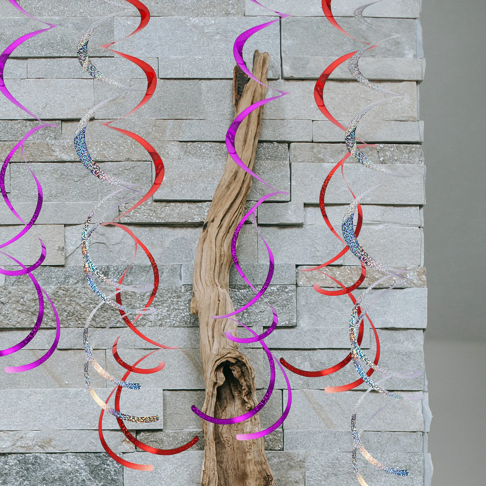 

5Sets Hanging Swirl Decorations Mixed Color Holographic Ceiling Party Decor for Wedding Birthday Christmas Hanging Swirl