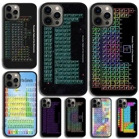 Chemistry Periodic Table Phone Case Cover For iPhone 17 Air 15 13 Pro Max 16 14 Plus 11 12 Apple max