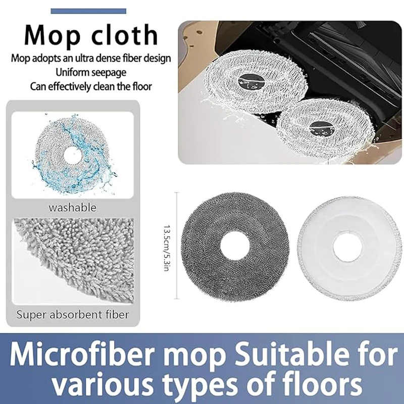 For Dreame X40 Ultra/L40 Ultra/X40 Master Robot Vacuum Accessories Main Side Brush Filter Mop Cloth Dust Bag Replacement Parts view 5