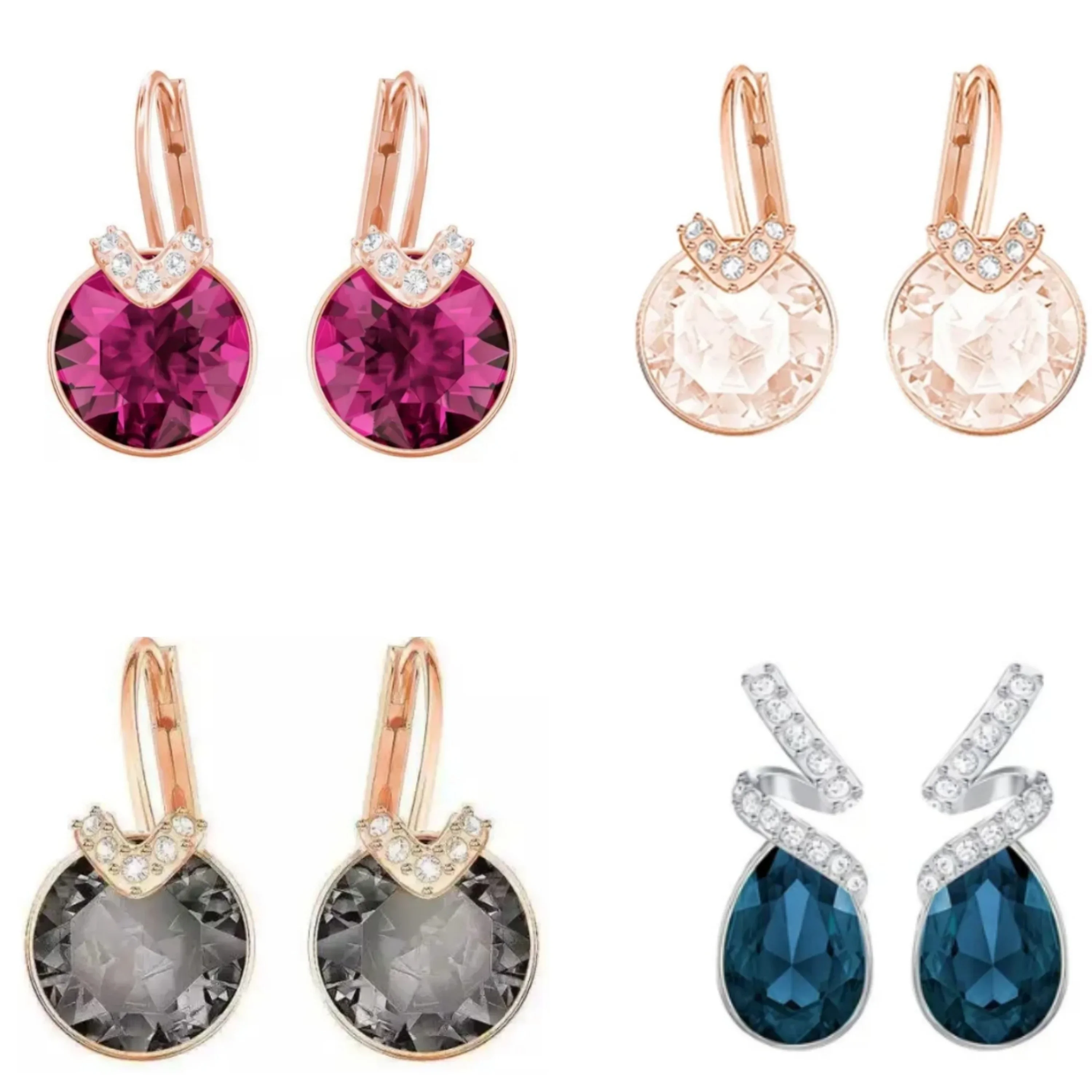 

2025 Elegant 925 Silver Stud Earrings For Women Classic Fashionable Exquisite Charming Versatile Fashionable Choice