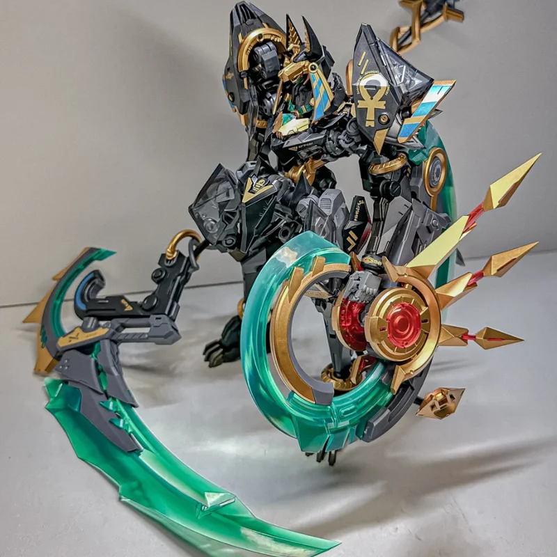 Anubis y Horus que transforma el producto terminado Mecha modelo RB-12ah de Heli Chengzhi figura de juguete Robot coleccionable modelo de acción