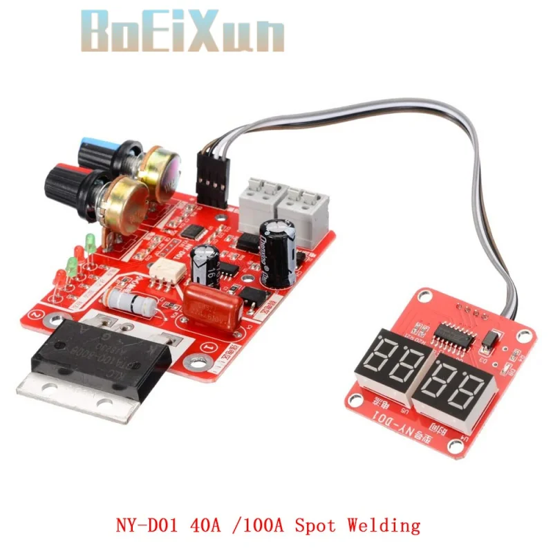 

NY-D01 40A 100A Digital Spot Welding Machine Control Spot Welder AC 110V/220V Transformer Controller Board Time Current Display