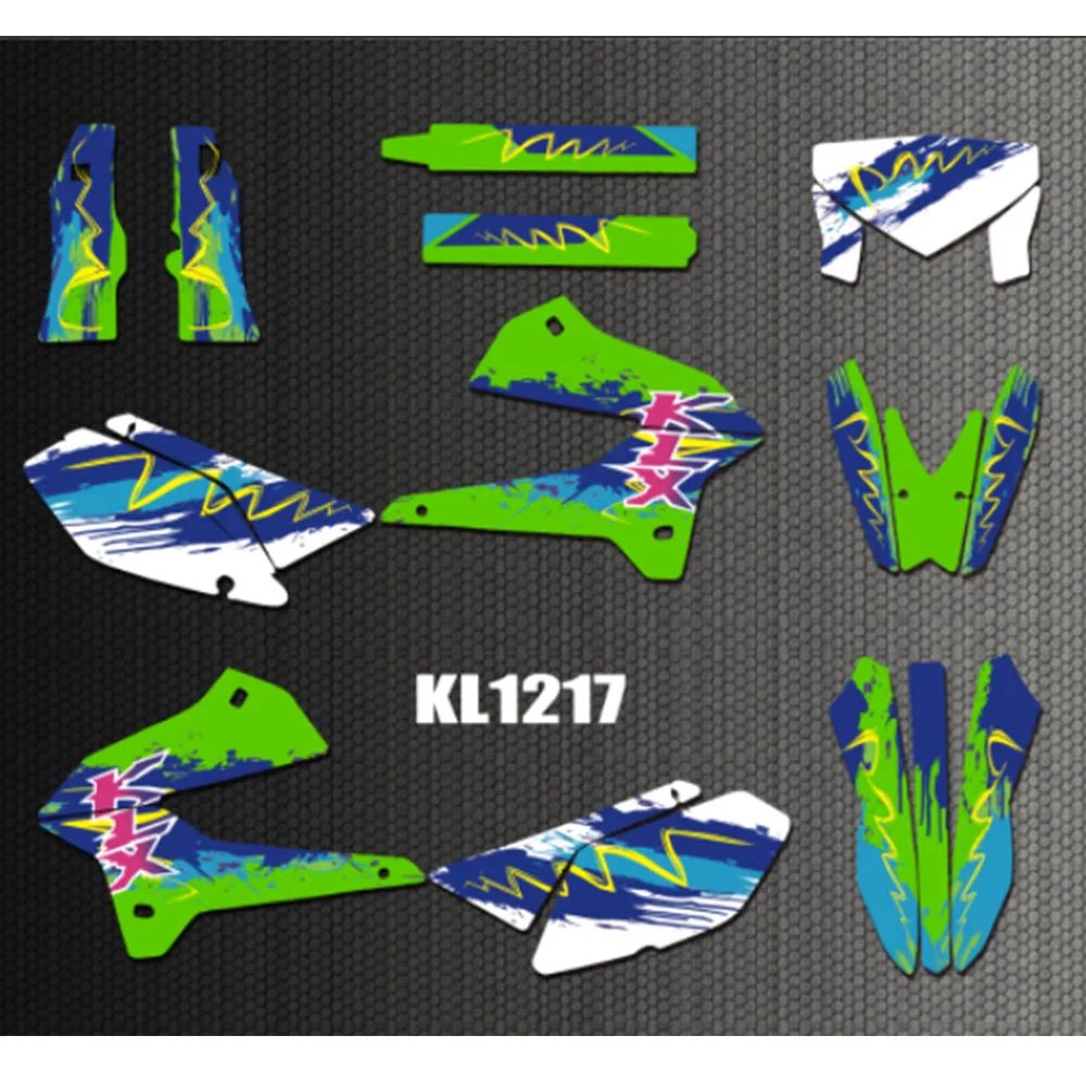 For Kawasaki 250 KLX GRAPHICS Sticker Decals kit For Kawasaki KLX250 2008 2009 2010 2011 2012 2013 2014 2015 2016 2017 2018-2021