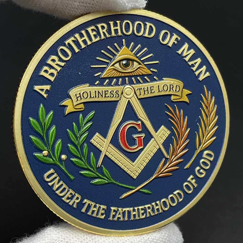 Freemasonry Commemorative Coin Brotherhood of Man Masonic Coin Holiness To The Lord with Hope & Charity Motifs Medal