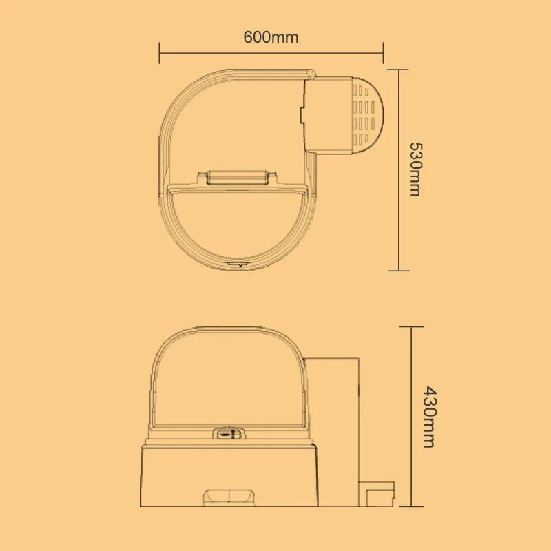 Imagem -05 - Bedpans Gato Totalmente Fechado Túnel Estrela Grande Gato wc tipo Gaveta Clamshell Litter Box Canto Fechado