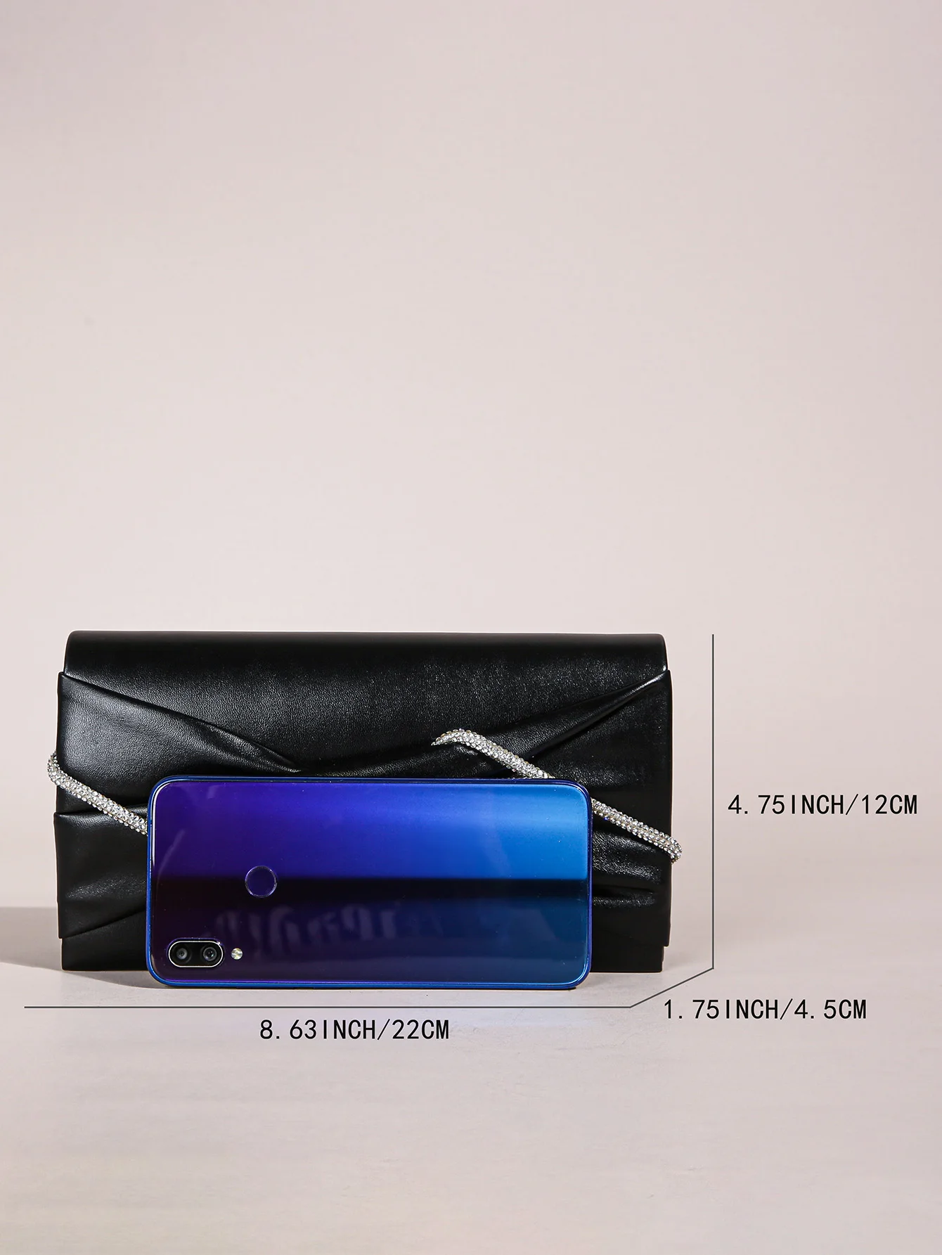 Hand Clutch Tasche, Abend Clutch Tasche für Frauen, funkelnde Kristalls eil geraffte Handtaschen, Glitzer Umschlag Geldbörse für Party Girl, Frau – Detail 17