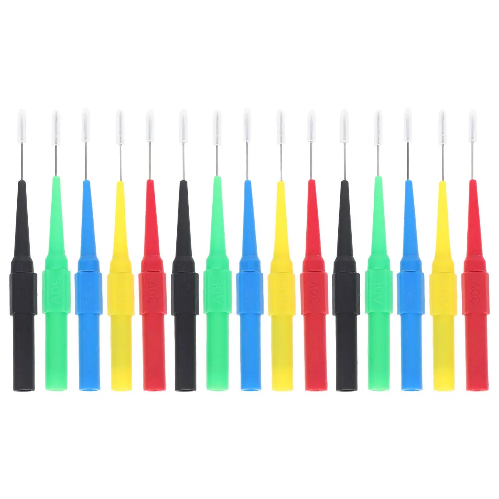 

15Pcs Automotive Wire Piercing Test Probes 0.7mm Insulation Back Pin Multimeter Compatible High Temperature Resistant Automotive