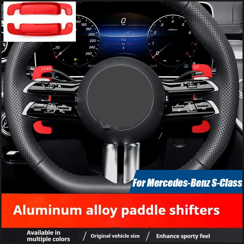 Car Paddle Shifters,for Mercedes-Benz Maybach S-Class Shift Paddles EQA GLS Vito E-Class Aluminum Alloy Steering Wheel Paddles