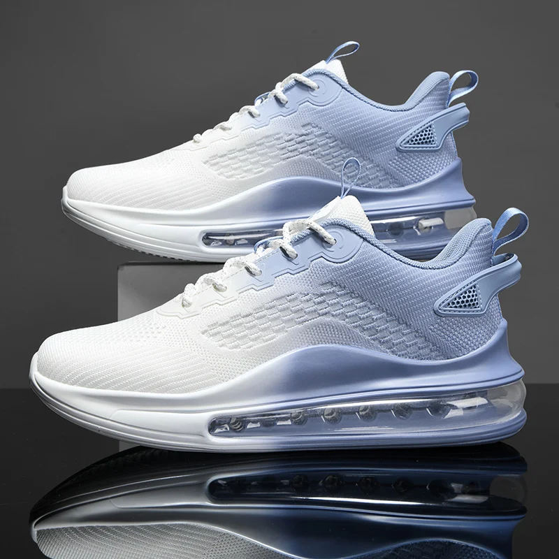 

Mens Sneakers Casual Sports Shoes for Men 2025 New Design Air Cushion Running Shoes Breathable Knit Sneakers for Men Trainers