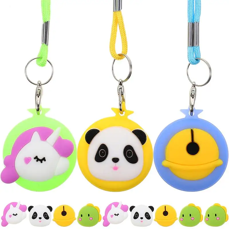 Holder Cover Tracer Necklace Case Tag Kids Air Protective Lost Silicone Portable Sleeves Covers Sleeve Lanyard Durable