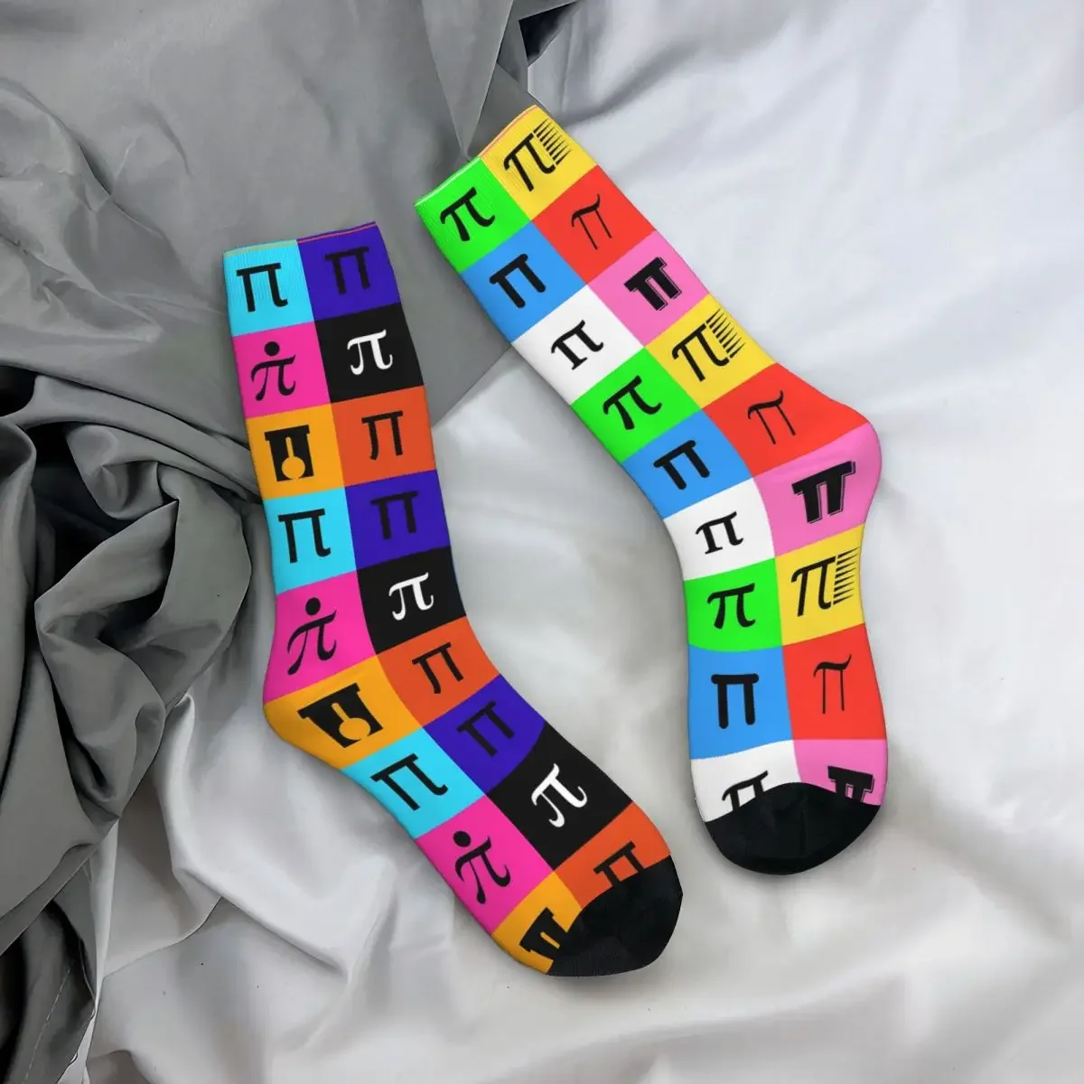 Turnblock-Chaussettes Happy Pi Day, Harajuku, Bas super doux, Chaussettes longues toutes saisons, Accessoires pour cadeau d'anniversaire unisexe