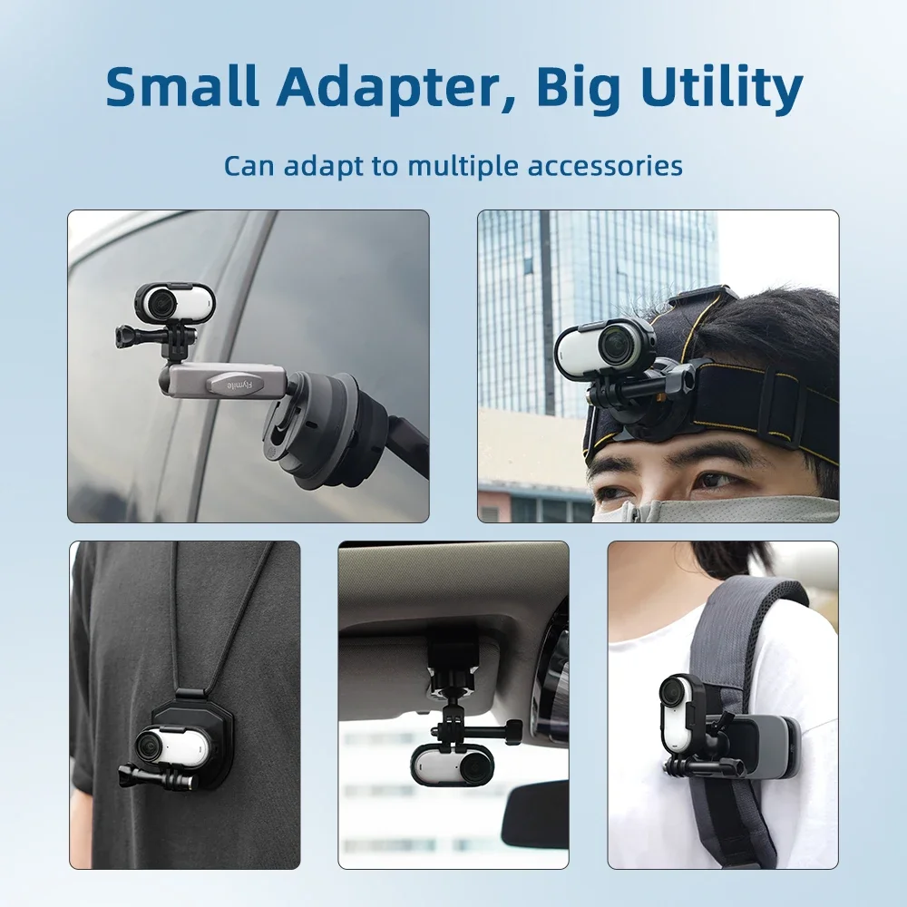 Fymile Adapter Protective Frame for Insta360 GO3S/GO3 Expansion Bracket Connection Mount Camera Photography Accessories