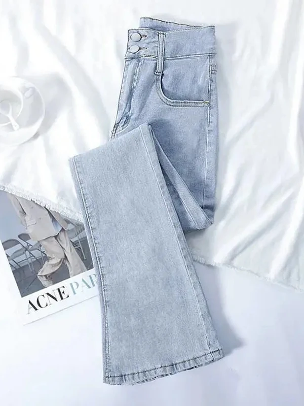 high-waist-slim-flare-jeans-women's-korean-casual-skinny-d-jeans-kh701025-no-brand-registered-trademark