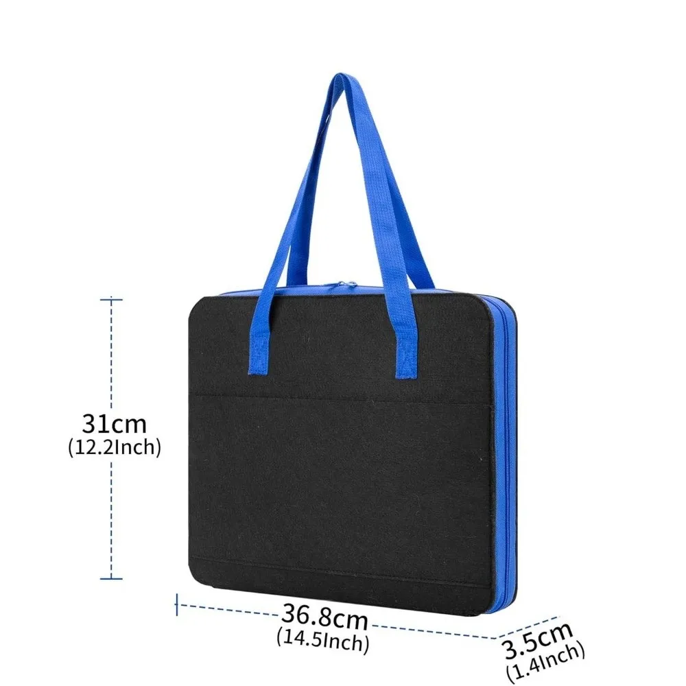 Double Sided Vehicle Storage Pouch Clear Window Removable Pocket Diecast Car Display Bag Lightweight Large Capacity