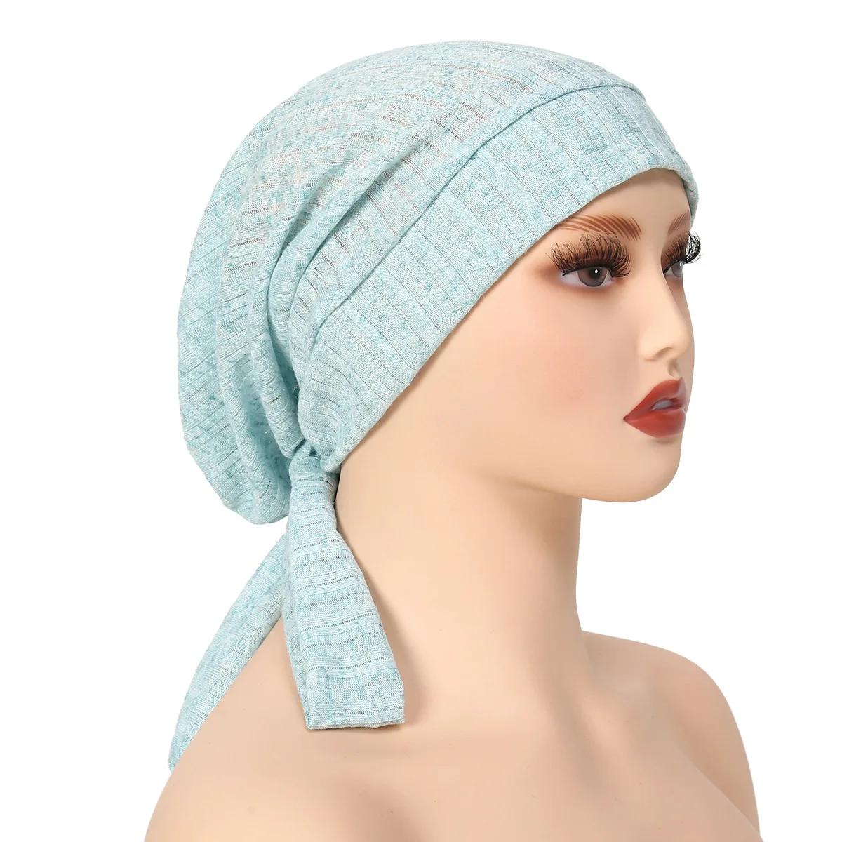 

Рамадан Мятый тюрбан Хиджаб Шляпы Длинный хвост Повязка на голову Мусульманская химиотерапия Кепка для женщин Предварительно завязанный капот Шапочки Банданы Turbante Mujer