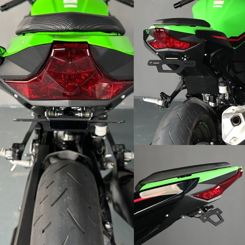 Imagen 2 del producto Soporte de matrícula de orden trasera para KAWASAKI NINJA 250 400 Z250 Z300 Z400 2018-2014 soporte de marco eliminador de guardabarros de motocicleta