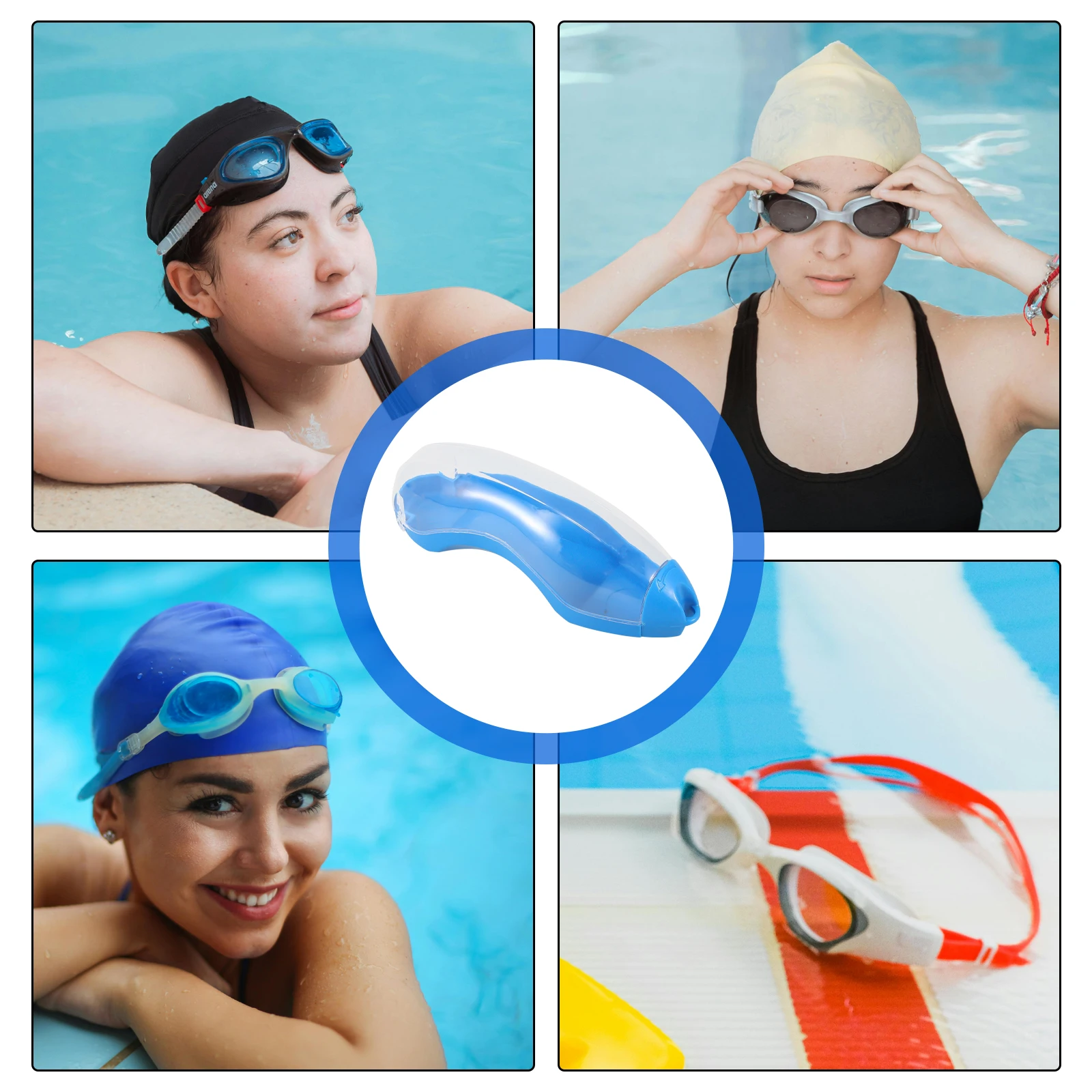 

Swimming Goggles Case Simple Creative Design Durable Plastic Storage K10 Swim Goggle Case Swimming Goggle Cases