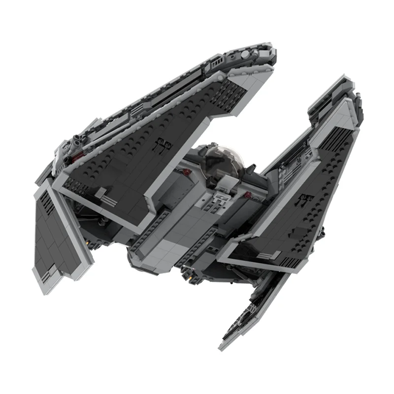 Juego de bloques de construcción modelo de 1656 piezas – Interceptor de clase Fury – Star batter Sith Starfighter Diorama