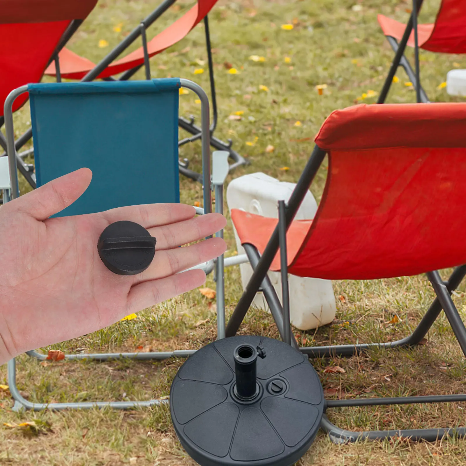 

2pcs Drainage Cover Parasol Base Inserts 3cm Hole Ring Outdoor Patio Umbrella Cap Accessories Reusable PVC Waterproof