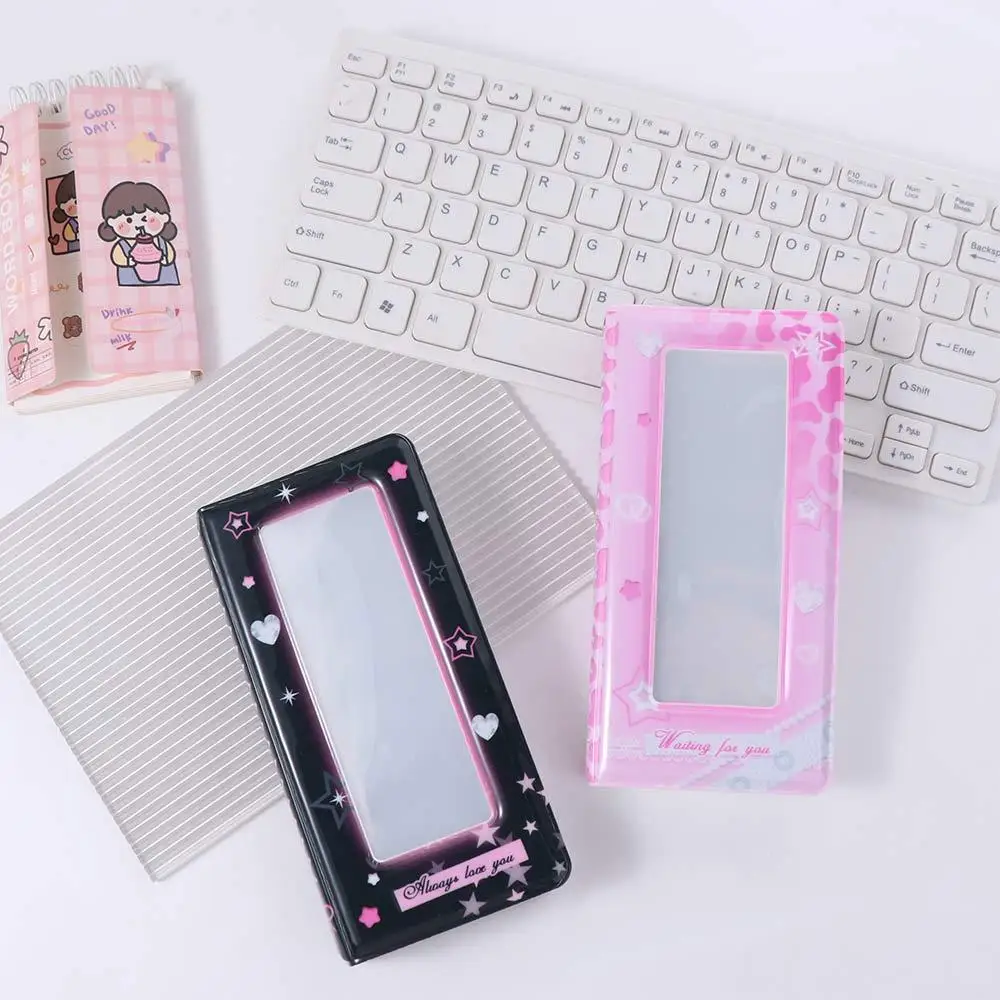 Y2K PVC Card Cover Korean Photocard Album Hanging Decoration Keychain Pendant Idol Card Display Protector Sweet Korean Style