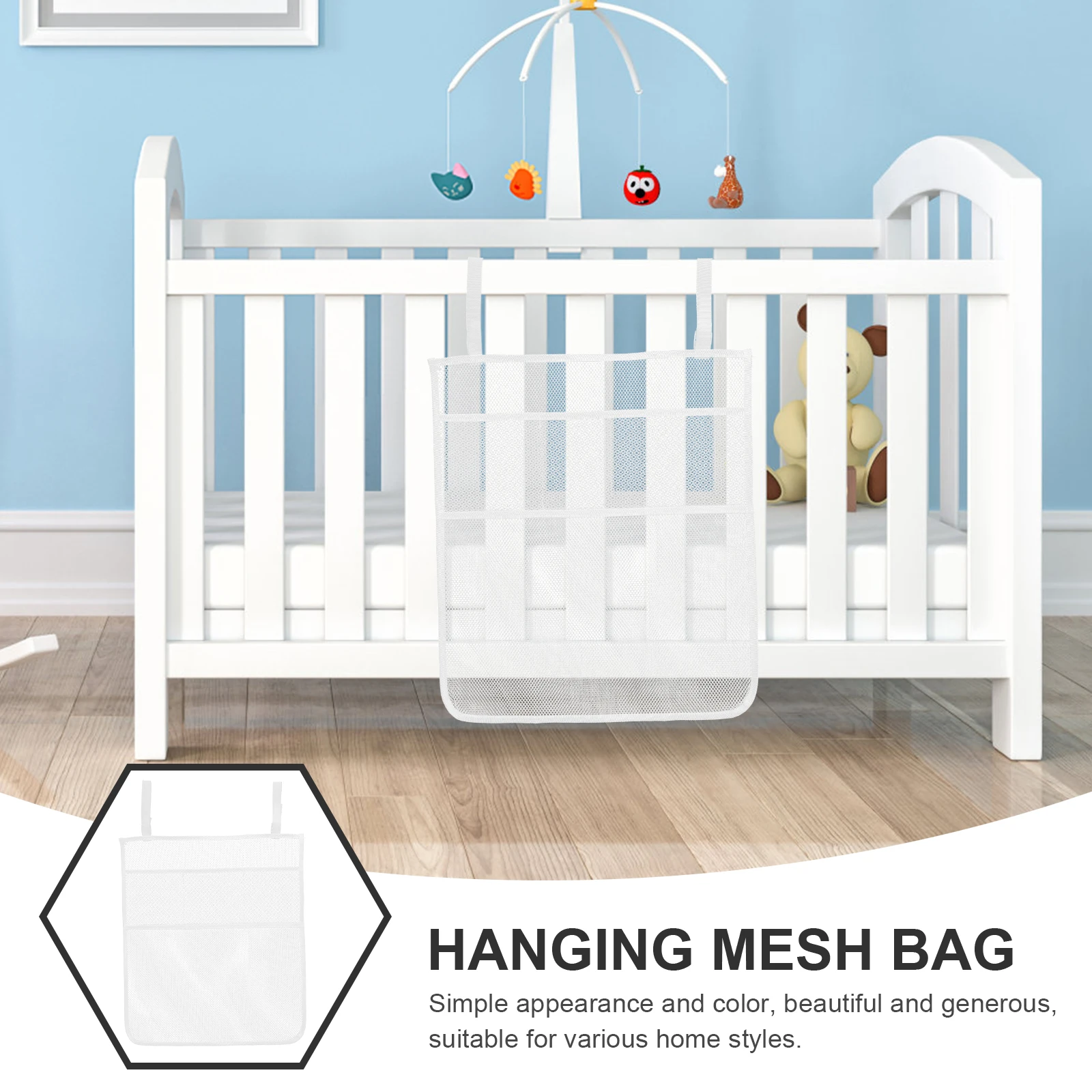 

Mesh Storage for Baby Clothes 45x52 Multi grid White Refrigerator Door ganizer Bathroom Kitchen Fridge Door Holder Laundry
