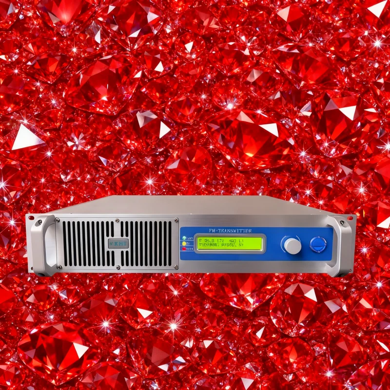 

RU- 2KW FM Transmitter - Top CD Quality, 110/220V, Stable/Durable, for Church/Community/Stage Performance, Energy-Saving, AES In