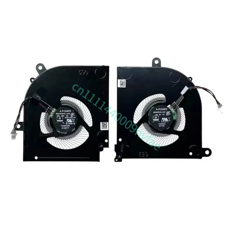 Gaming Laptop CPU GPU Fans for MSI Stealth 15M A11SEK A11UEK A11SDK BS5405HS U4W U4X Notebook VGA Cooler Fan Radiator 0.2