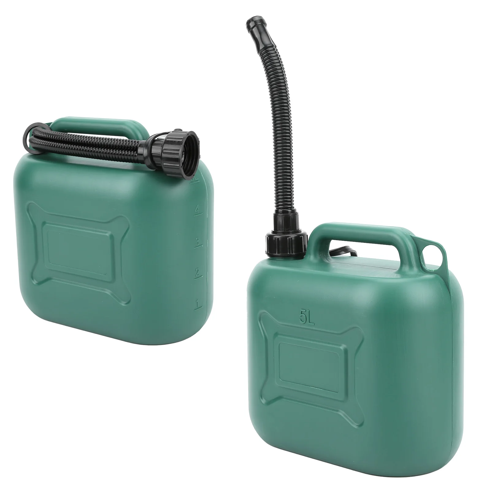 Tanque de gás jerry pode plástico abs portátil vasilha de gás óleo militar fornecimento industrial 5l verde suprimentos industriais