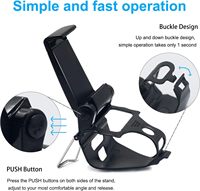 PS4 Wireless Controller Phone Clip Mount Holder Stand Bracket Compatible with PS4 Pro/Slim Dualshock 4