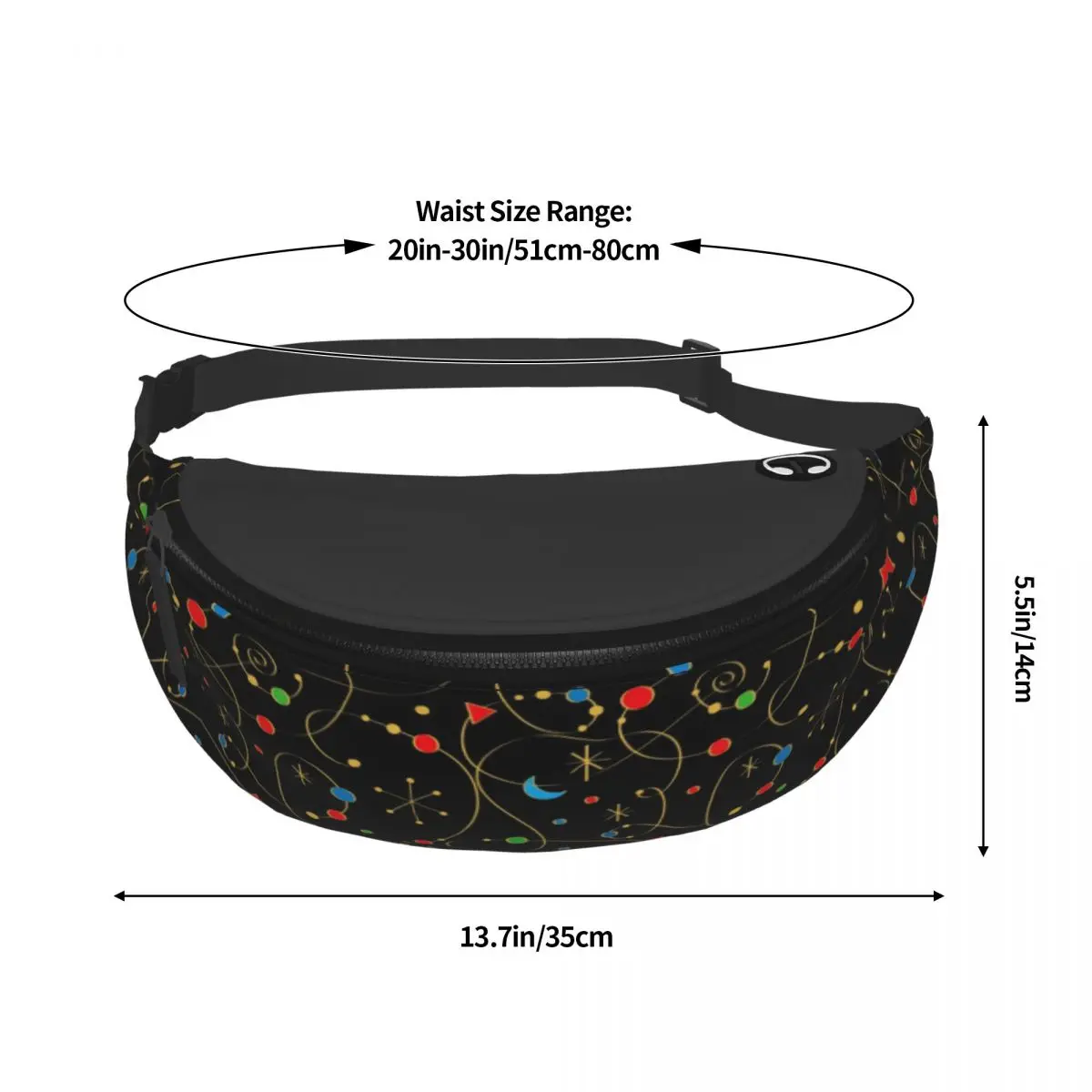 Composição geométrica Fanny Pack para mulheres e homens, bolsa de cintura transversal para viagem, bolsa para telefone casual, pop art