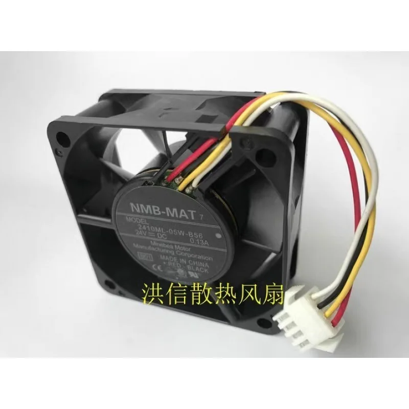 Z   FOR  NMB 6025 2410ML-05W-B56 DC24V 0.13A 6CM 4-Pin Inverter Cooling Fan
