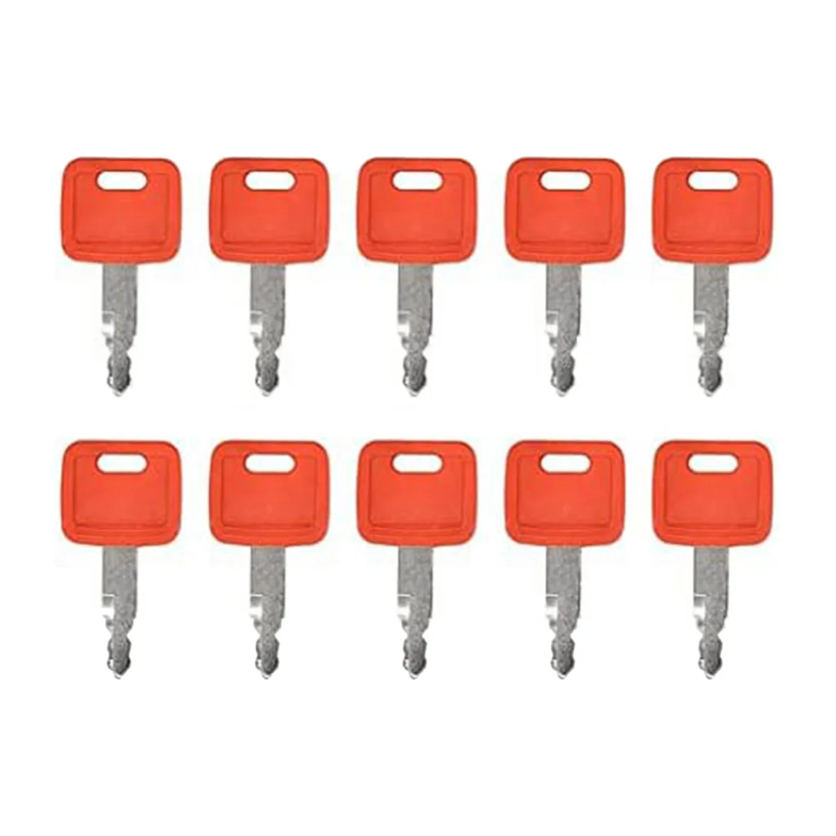 10Pcs Ignition Keys H800 for John Deere Excavator Case Dozer Fiat Hitachi New Holland AT194969 AT147803