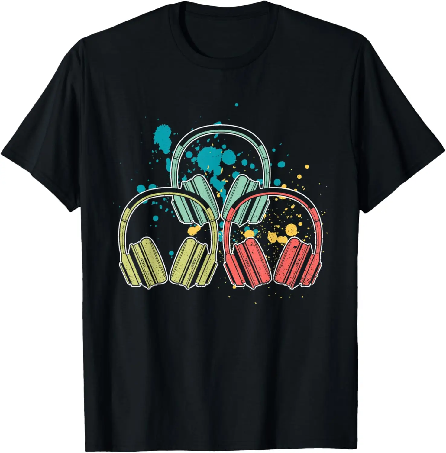 Retro Headphones Nineties Musician 90s Music T-Shirt