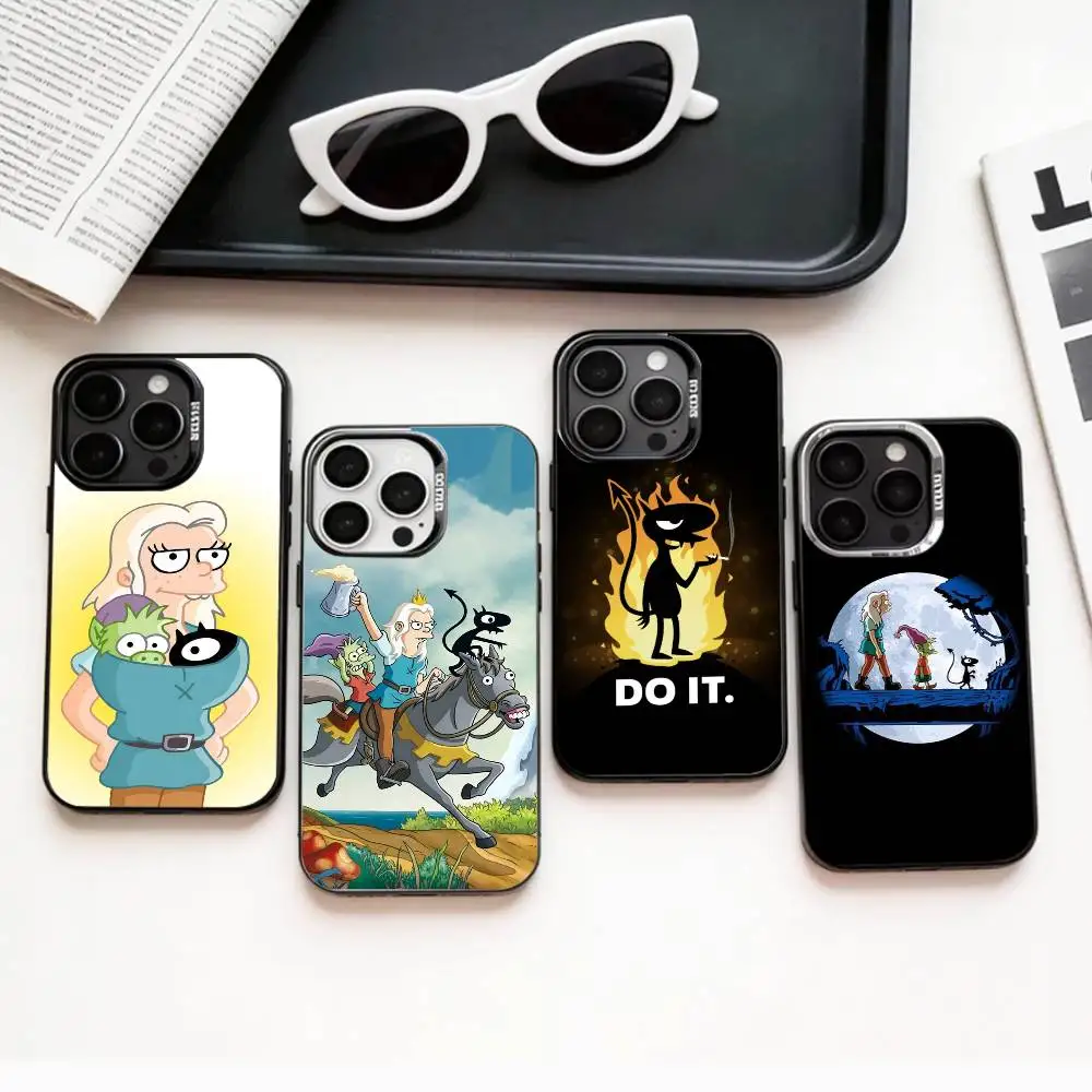 

Fantasy D-Disenchantment Phone Case For iPhone17,16,15,14,13,12,11 Plus,Pro Max Colored Silver Plated Inside Cover