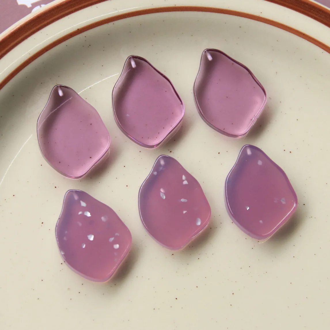 10pcs Vintage Acrylic Pendant Charms Handmade Irregular Necklace Earrings Pendant Connectors Diy Jewelry Making Findings