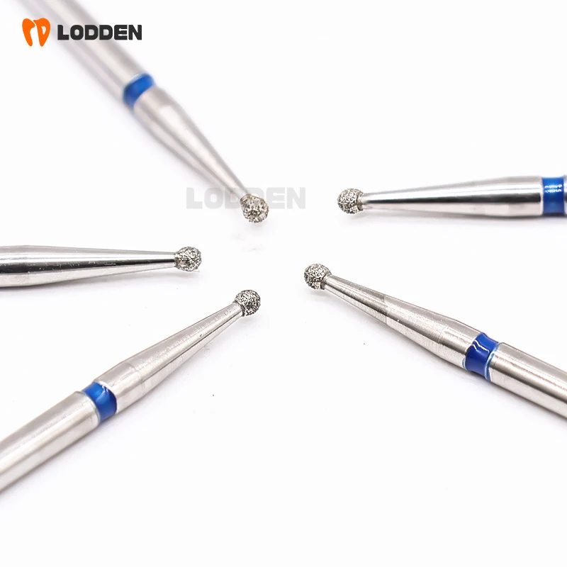 LODDEN 10 Stück/Boxen BR1901 Diamantbohrer in Kugelform, sortiert in FG-Schaft, gemischtes KIT, 1,6 mm, mittelgroße Bohrer, Zahnarzt-Schleifwerkzeuge – Detail 9