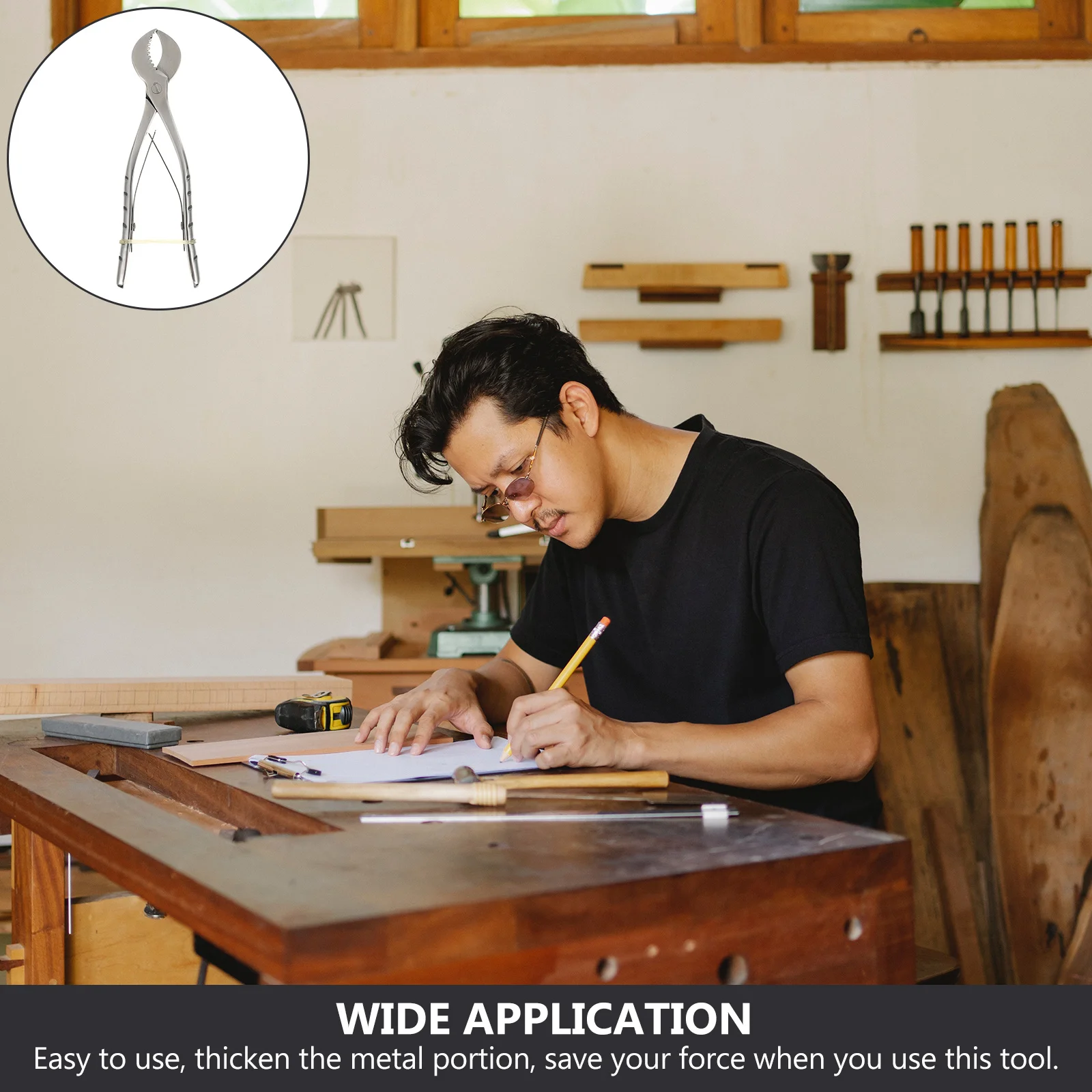 Wood Splitting Plier Multi-Purpose Tool with Comfort Grip Environmental Handle for Easy Use in Wood Processing Compact Tool