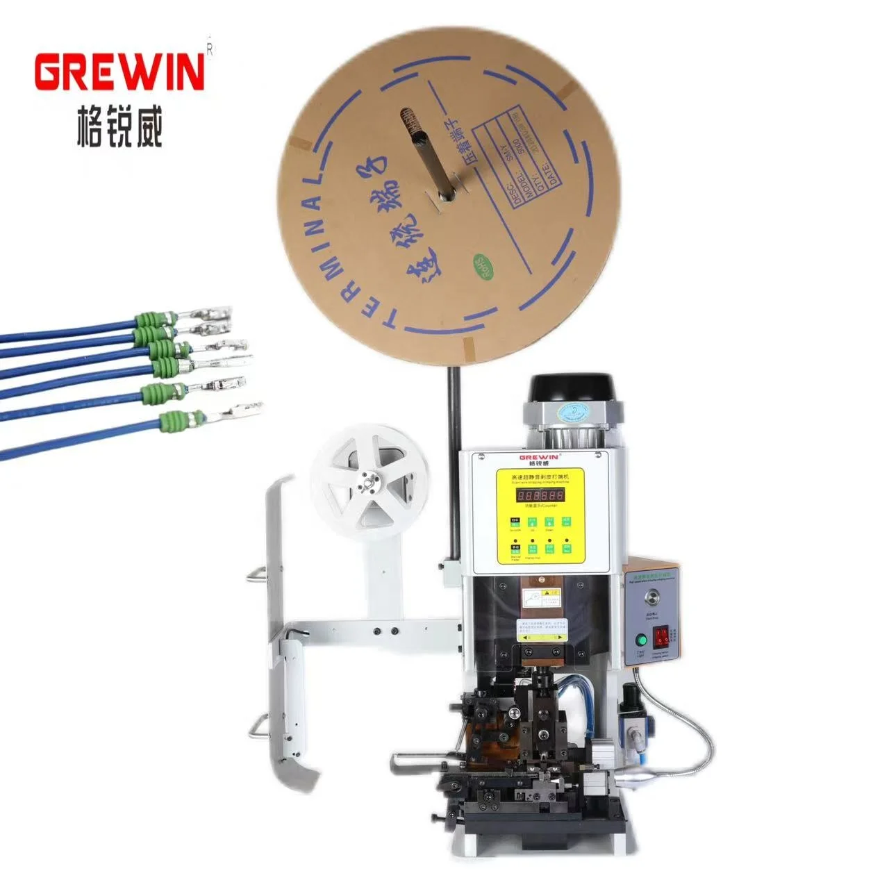 110/220V Footswitch Copper Wire Stripping Machine Mute Wire Strip and Crimp Machine