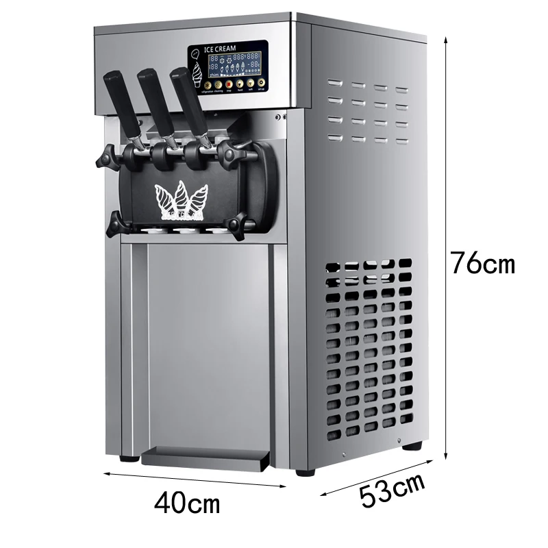 Tabletop Three Color Ice Cream Machine Commercial Ice Cream Maker Machine Automatic Sweet Cone Soft Ice Cream Machine