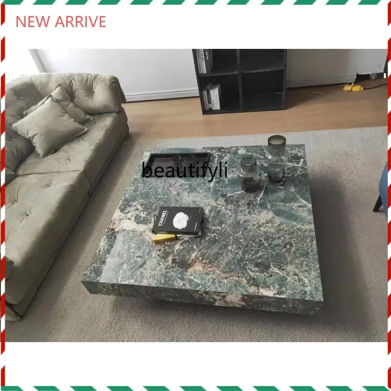 

V132 Italian marble coffee table TV cabinet combination designer modern living room minimalist creativity