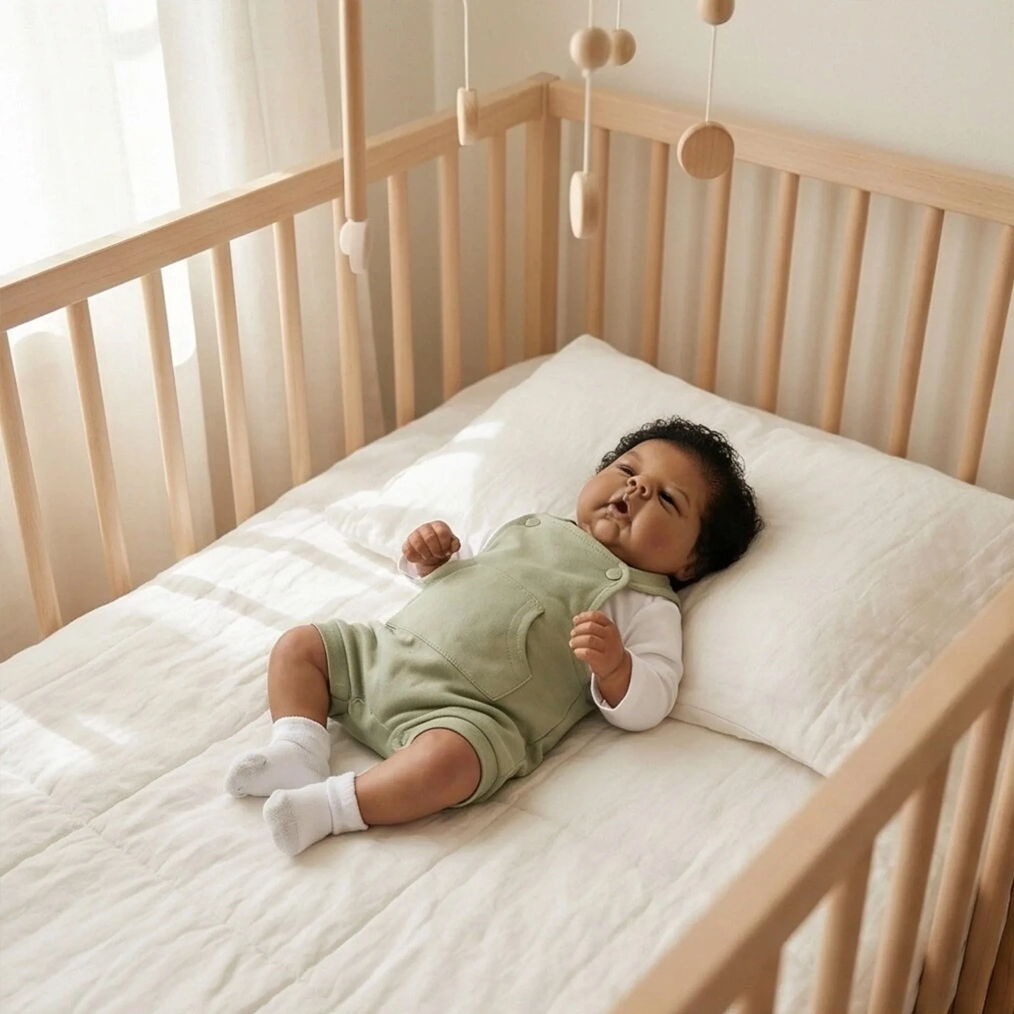 20Inch Handgeschilderde Donkere Huid Hoge Kwaliteit Reborn Gounchi Pop met Zwart Krullend Haar Zachte Doek Lichaam Bebe Speelgoed Cadeau voor Baby