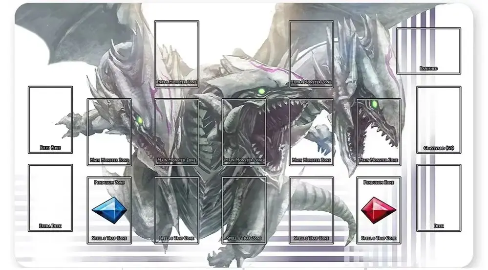 

YuGiOh Playmat Card Game Mat Play mats Compatible for OCG + Free Bag - ygo (41)