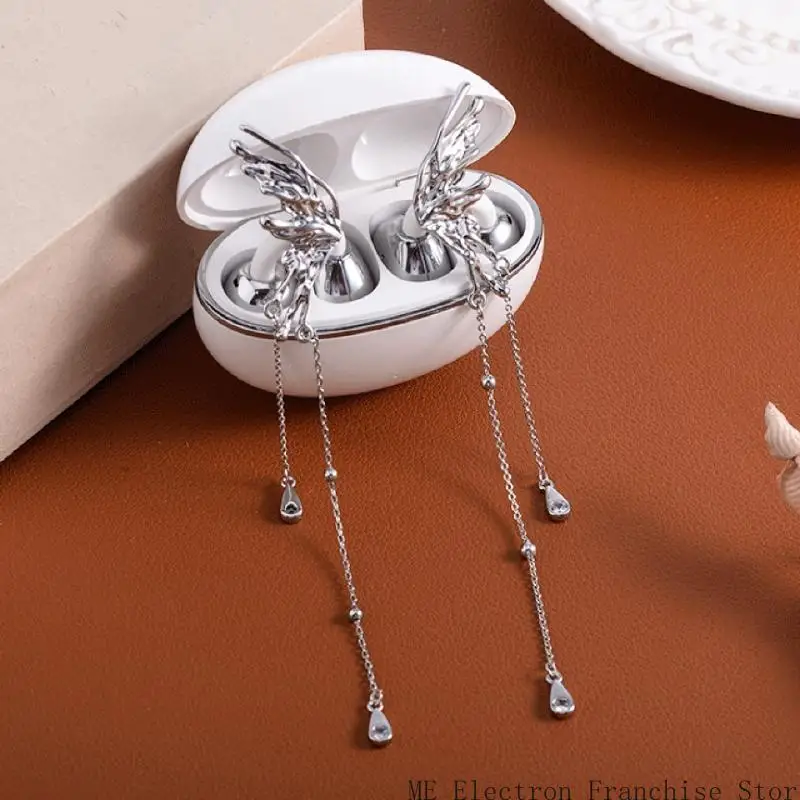 T5EA 2PCS/セットヘッドフォン直径装飾用イヤホンのメタル耳クリップエキサイターワイヤレスイヤホンアクセサリーのためのバックル