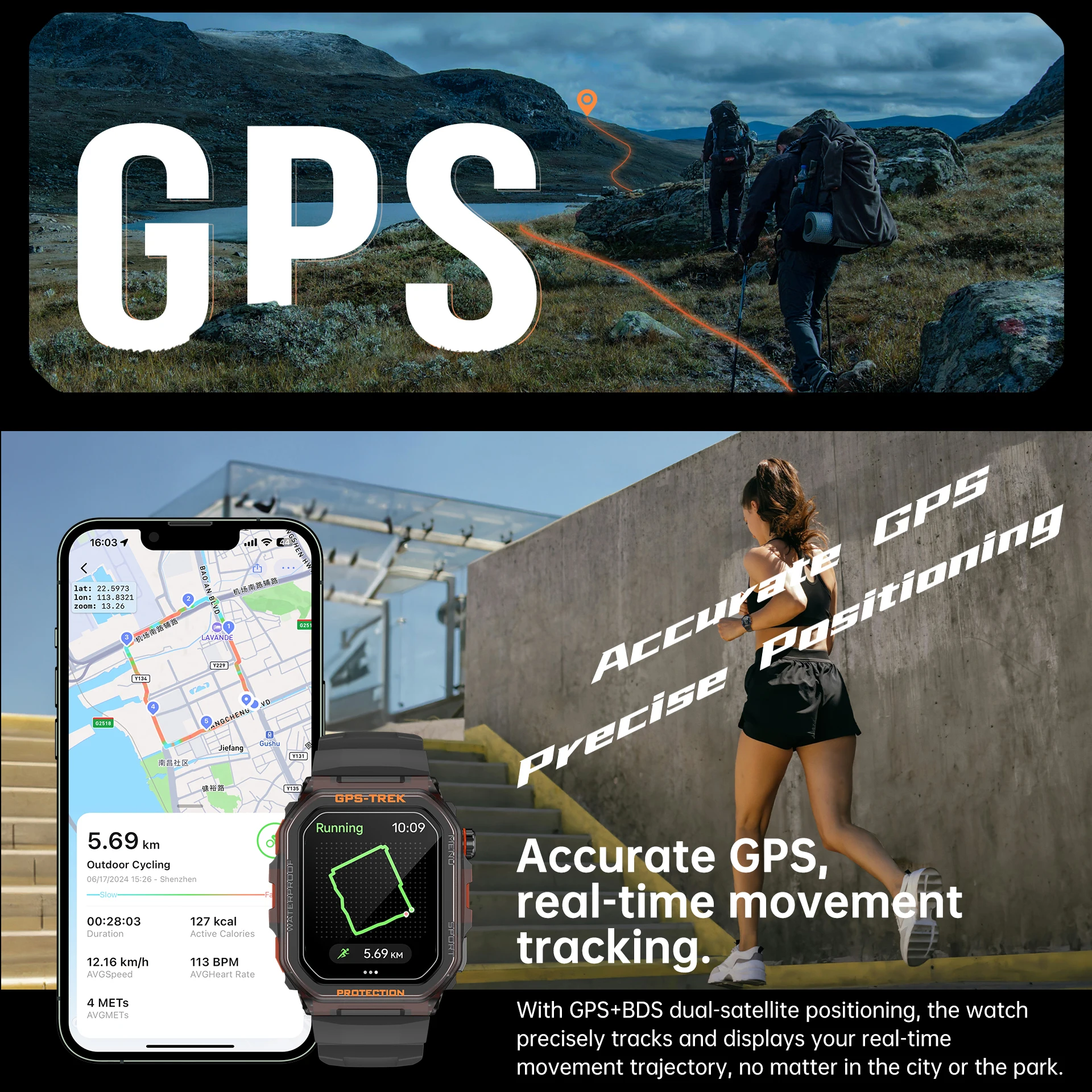 مالك الوقت 1.75 بوصة IPS الرياضة في الهواء الطلق ساعة ذكية AI صوت مساعد GPS المسار مراقبة الصحة بلوتوث دعوة T61 Smartwatch