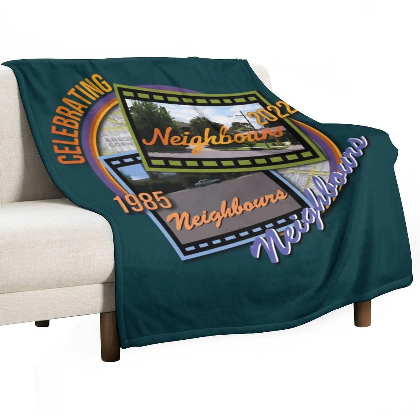 

Celebrating Neighbours Throw Blanket Spring Fall Cozy Throw Blanket for Couch